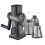 Cheese Grater Hand Crank Rotary Vegetable Shredder Handle,Interchangeable Blades, Slicer for Kitchen 1