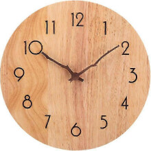 Wooden Wall Clock, 30 cm Design Wall Clock, Giant Silent Wall Clock, Vintage Wall Clock Decoration