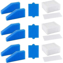 3 Set 787241 Cleaning Filter Vacuum Cleaners Aqua + Multi Clean X8 Aqua + Pet & Family Blue White