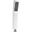 Brass Handheld Shower Head L Style High Pressure Luxury Silver White Chrome Finish Small Size 1