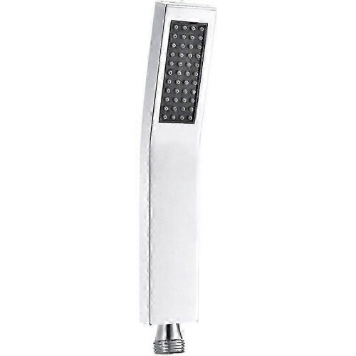 Brass Handheld Shower Head L Style High Pressure Luxury Silver White Chrome Finish Small Size
