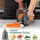 Cheese Grater Hand Crank Rotary Vegetable Shredder Handle,Interchangeable Blades, Slicer for Kitchen 4