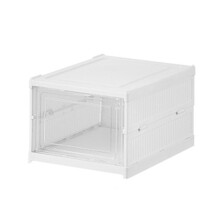 Easy Assemble Shoe Box See Through Door Sneaker Shoe Storage Organizer Family Dorm Room 1
