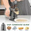 Cheese Grater Hand Crank Rotary Vegetable Shredder Handle,Interchangeable Blades, Slicer for Kitchen 5