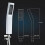Brass Handheld Shower Head L Style High Pressure Luxury Silver White Chrome Finish Small Size 2