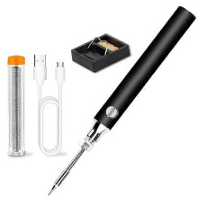 Kit saldatore senza fili, ricaricabile tramite USB, strumento saldatore, riparazione elettrodomestici, nero