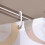 180 x 200cm Shower Curtain 12 Hooks Quick Drying (Brown), Polyester Fabric Machine Bathroom Curtains 3