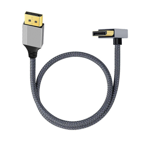 Flexible 4K 60Hz DisplayPort Video Transmission Cable, Braided Computer Monitors Multicolor