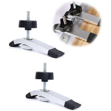 2 Pack Rail - Aluminum T-Track Clamp T Track Metal Quick Action Hold Down Clamp Set T-Slot Tool