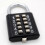 Combination lock 5 fixed lockers gym door lock mechanism 2