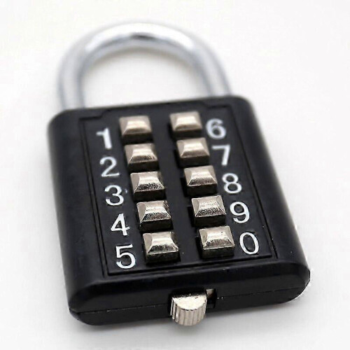 Combination lock 5 fixed lockers gym door lock mechanism 1