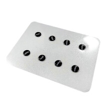 1 Piece Glass Mouse Skates Feet Pads Small Round Dots Sticker Mice Pad Esports Gaming Mouse Color: