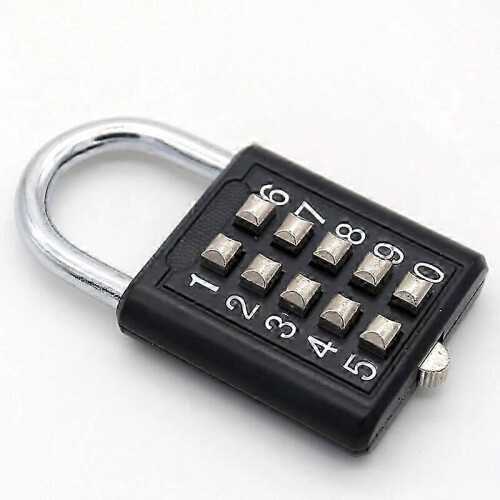 Combination lock 5 fixed lockers gym door lock mechanism 2
