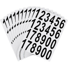 10 Sheets Mailbox Number Stickers Adhesive Stickers Mailbox, House, Door, Address Number, (5cm)