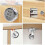 Pieces Security Drawer Mailbox Cam Cabinet Code Lock, Keyless Cam Lock, Lock, Cabinet Drawer Mailbox 3