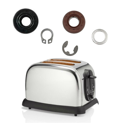 Bread Maker Sealing Rings Retaining Clip Bread Machine Rubber Metal Texture Kitchen Multicolor 1