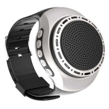 Wearable Wrist Bluetooth Speaker Watch Ultra Long Standby Time Running, Hiking, Riding Silver