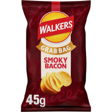 Walkers Smoky Bacon Crisps 45g x 32
