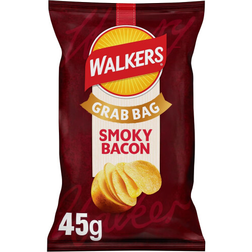 Walkers Walkers Smoky Bacon Crisps 45g x 32