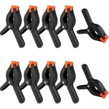 10 Pcs Spring Clamp Set, 4 Inch Spring Clips, Black Clamp, Gripping Clamps, Garden, Patio, Craf
