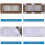 Ventilation filter kit heating air intakes air conditioning grilles Electrostatic cotton air filter 5