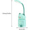 USB Cartoon Night Light, LED Night Light, Green Bear Student Dormitory Reading Night Light 3