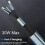 3 1 Fast Charging Cable, Retractable Car Charger, Foldable Super Fast Charging Cable Red 3