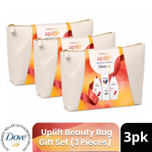 (Pack of 3) Dove Uplift Beauty Bag Gift Set 3 piece, Choose your pack 1,2,3 or 4