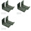 6X Minimalist Snowboard Display Rack, Wall Mount Storage Minimalist Wall-Mount Surfboard Rack / Display Mount Middle 1