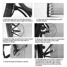 16 Peças Elastic Camping Multistrand Dichotomanthes Rope Espreguiçadeiras Fixação para Recliners Chair Repair Cord Kit