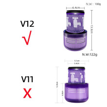 6 Szt. Zmywalny Filtr Hepa do V12 Detect Slim Absolute Total Clean Części Zamienne do Odkurzacza Akcesoria