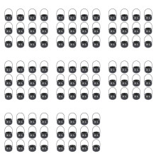 96PCS Halloween Witch Pot Plastic Witch Cauldron Black Candy Holder Halloween Decoration Party Favor Decoration