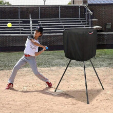 60x60x80cm Black Baseball Pitching Machine Cover, Waterproof Dustproof Outdoor Protector for Home Use