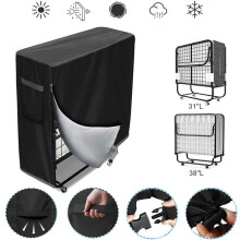 (black, 130*31*99CM) Black Folding Bed Dust Cover Waterproof Outdoor Indoor Lounge Chair Sofa Protector Home Dustproof Cover