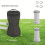 Filter Pump Cover Outdoor Pool Pump Protector Dustproof Waterproof Black 22x35cm 1 Pack 2