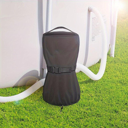 Filter Pump Cover Outdoor Pool Pump Protector Dustproof Waterproof Black 22x35cm 1 Pack 2