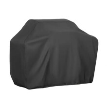 (Black, 170*61*117cm) Oxford Grill Cover Waterproof BBQ Grill Protector Rain Sun Dust Resistant for Outdoor Garden Black L