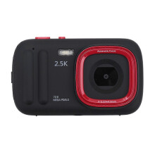 Cámara digital de 72 MP, compacta, con grabación de video 2.5K, zoom 16x, enfoque automático y reproductor de MP3 para niños (color negro).