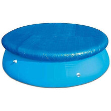 Blue -183cmRound Swimming Pool Cover Waterproof Rope Ties, Dustproof, Easy Install Inflatable Pools