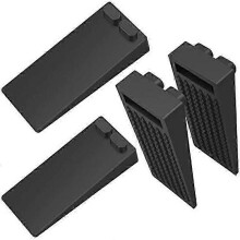 Door Stops, [Set 4] Silicone Door Stops Floor Door Stops Doorstops Door Wall Protection Height Black