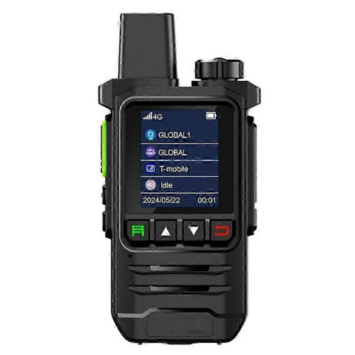 Global Intercom POC Fast Intercom No Distance Call PTT 50000 Km Card Intercom Fleet EU Plug Black
