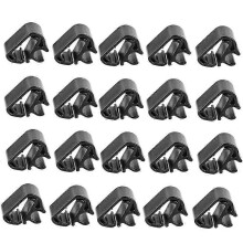 20 pezzi 1617040080 Kit clip braccio tergicristallo anteriore spruzza tubo fibbia per Y 3008 5008 408 C5 C5X Nero