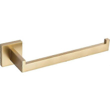 Porte-serviettes mural en acier inoxydable 304 - Fixation par vis - Finition chrome brossé doré