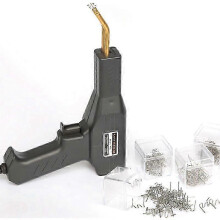 Professional plastic welding equipment, 4 staples, 30 W, 0.5 A, LED lighting, black