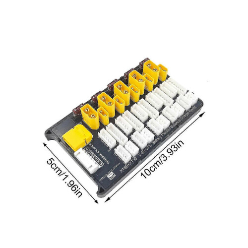 Placa de carga modular para drones RC, dos interfaces XT60 y XT30, 5 grupos de baterías, carga multicolor. 2