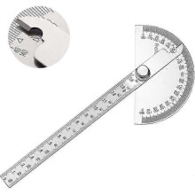 Stainless Steel 0-180 Angle Gauge Arm Ruler Engineer Tool 140mm Ruler, Angle Ruler Painting Drawing