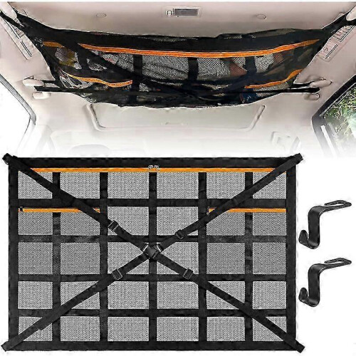 Dachgepäcknetz, 90 x 65 cm, Netz-Dachgepäcktasche, Dachgepäcknetz für SUVs und Vans