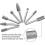 Rotary Burrs, Double Cut Burrs, 8 Pieces Double Cut Steel Solid Burrs Set 6mm Shank Tools Drill 3
