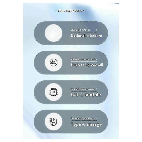 Global Intercom POC Fast Intercom No Distance Call PTT 50000 Km Card Intercom Fleet EU Plug Black 1