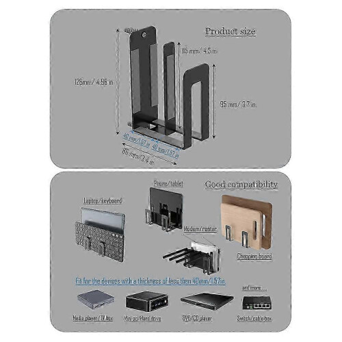 Universal Shelf Laptops, Keyboards, Tablets, Routers, Modems, Cable Boxes, 22-Pound Capacity 2
